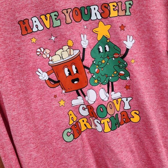 Groovy Christmas Graphic RetroTee - Picture 2 of 3